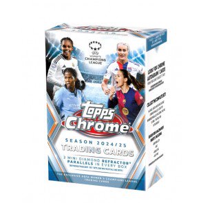 2024/25 Topps UEFA Women's Champions League Chrome Soccer Blaster Box