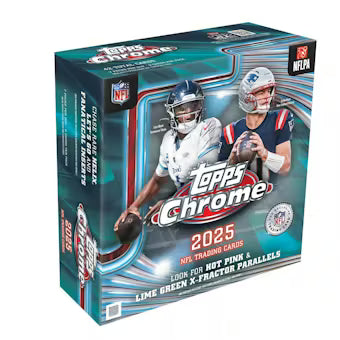 2025 Topps Chrome Football Mega 20 Box Case