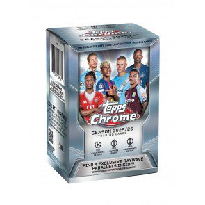 2025/26 Topps UEFA Club Competitions Chrome Soccer Blaster Box