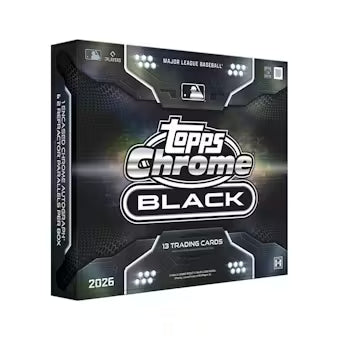 2026 Topps Chrome Black Baseball Hobby 12 Box Case