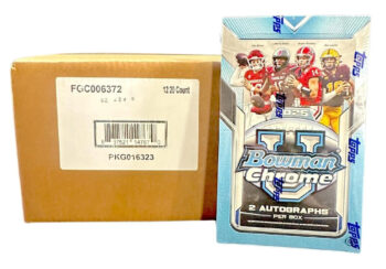 2025 Bowman Chrome University Football Hobby 12 Box Case