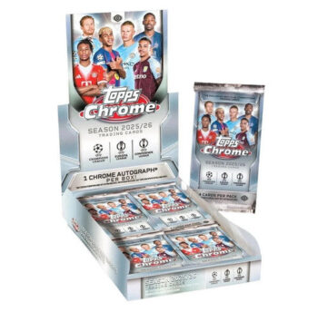 2025/26 Topps UEFA Club Competitions Chrome Soccer Hobby Box