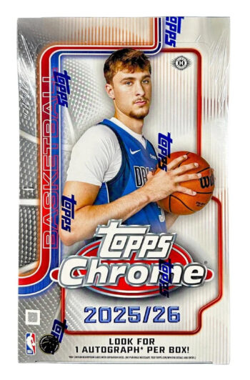 2025/26 Topps Chrome Basketball Hobby 12 Box Case